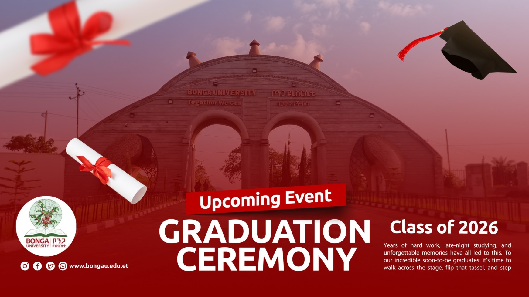 Class of 2026, your moment has arrived! 🎓
